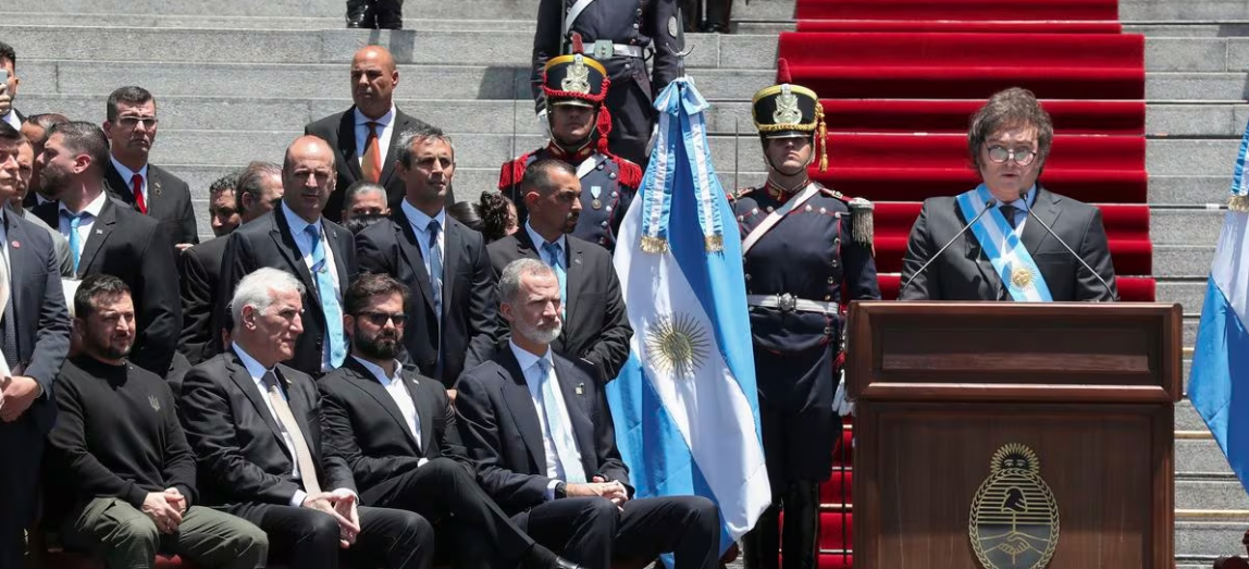 El primer discurso de Javier Milei como presidente de Argentina, en 12 frases