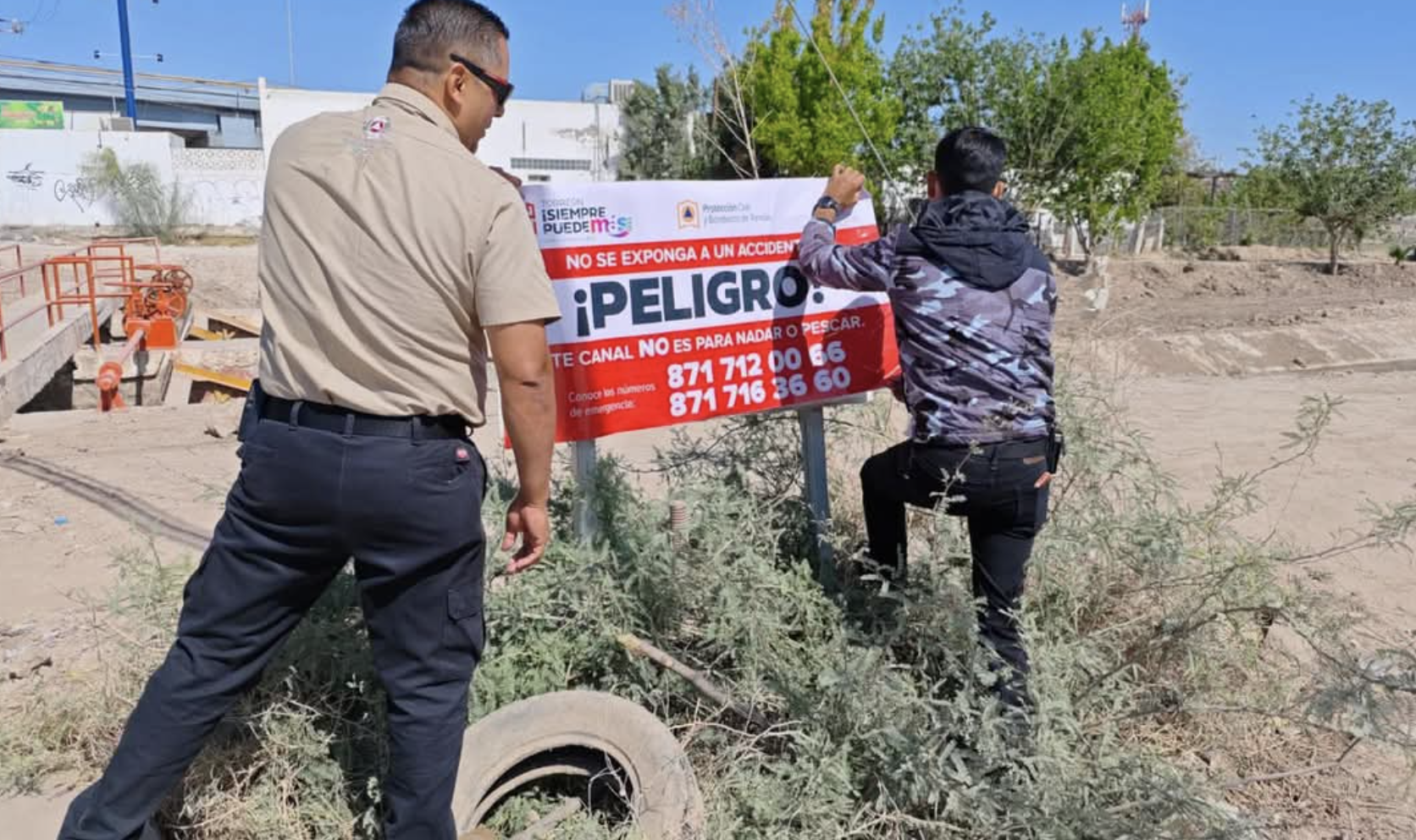 Protección Civil mantiene vigilancia en canales de riego