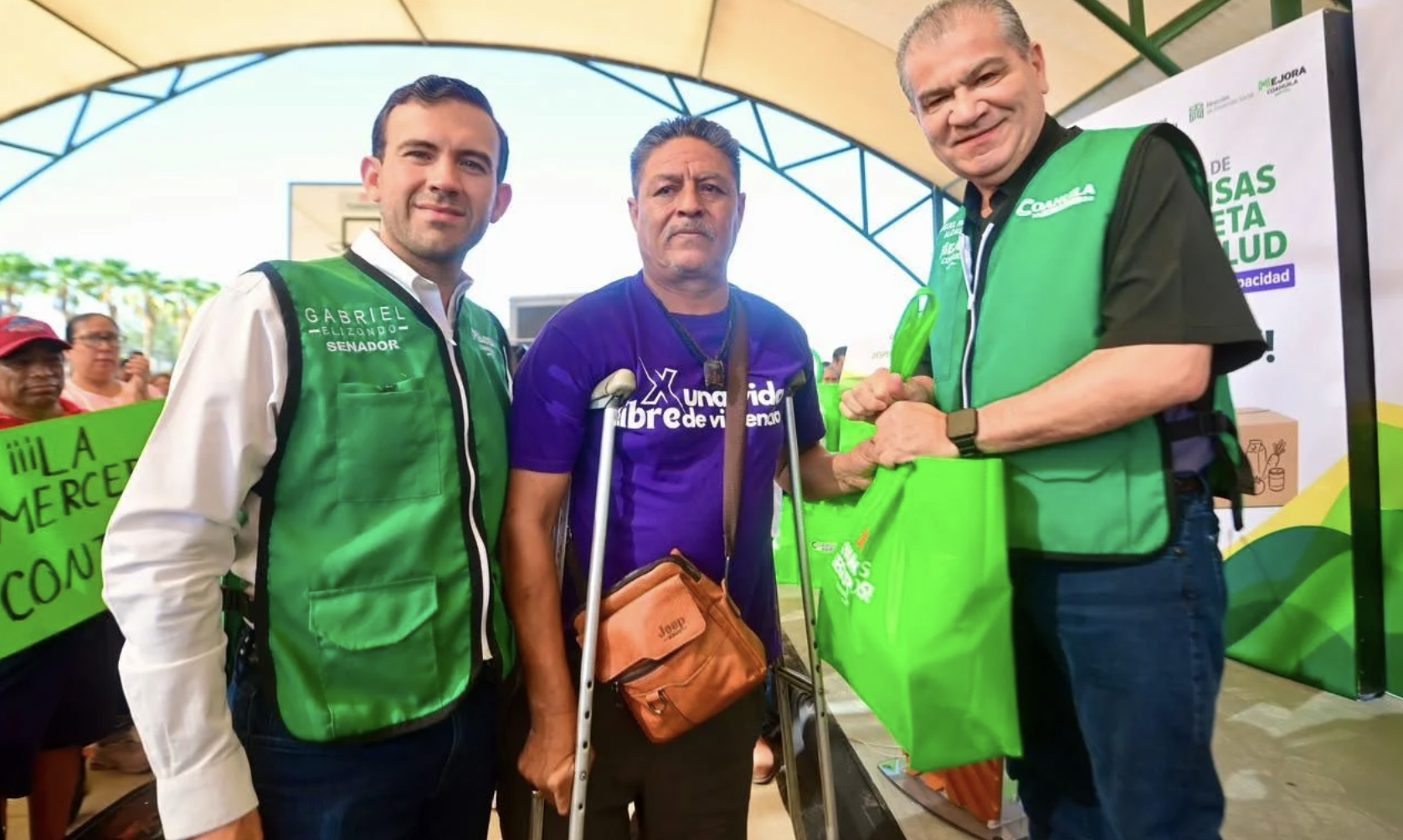 Arranca Miguel Riquelme programa alimentario y de salud para personas con discapacidad